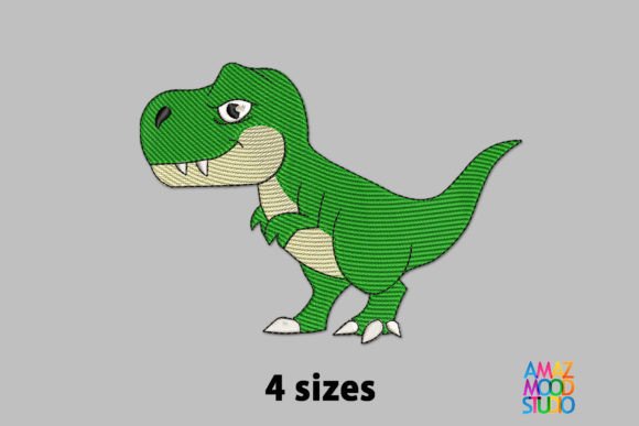 Baby Dino: A Seasonal Embroidery Gem