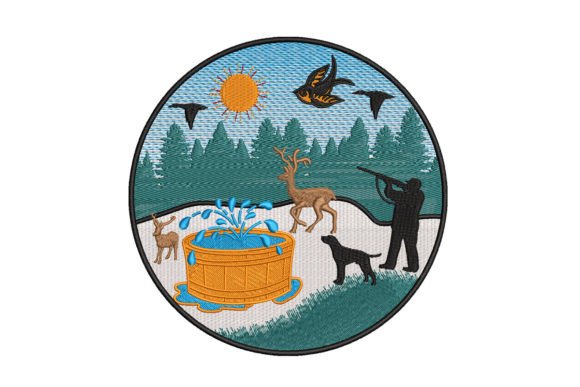 Natural Art Embroidery Design