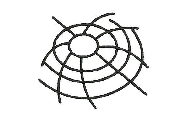 World Spider Web Embroidery Design